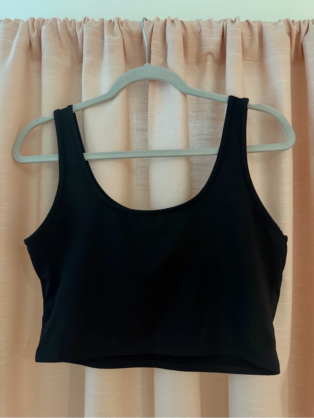 Black Cropped Tank Top